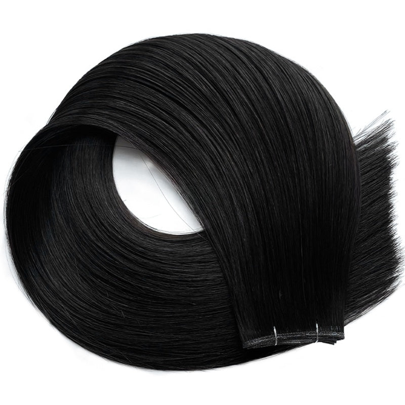 Coffee Bean (#1B) Intelligent Weft™ | 100% Seamless Remy Extensions | Pro Only